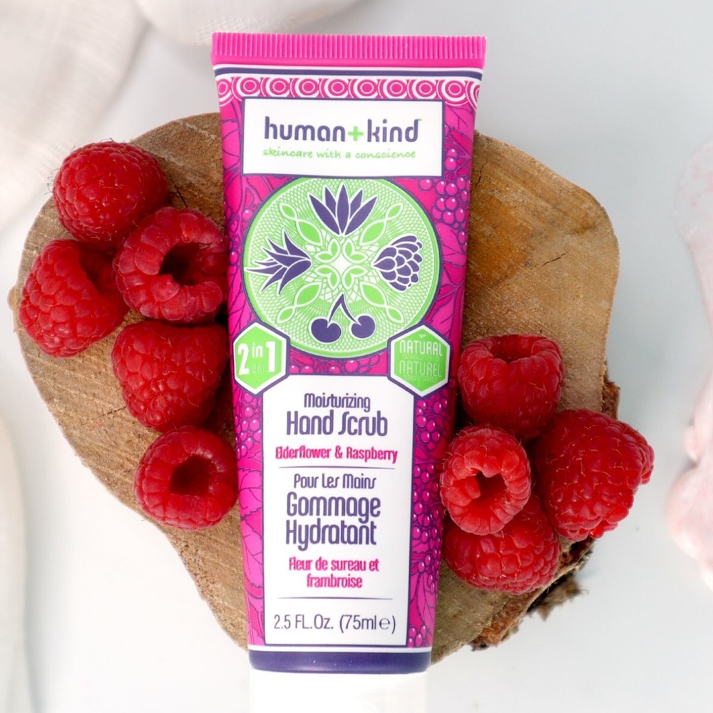 Human + Kind Hand Scrub Elderflower & Raspberry